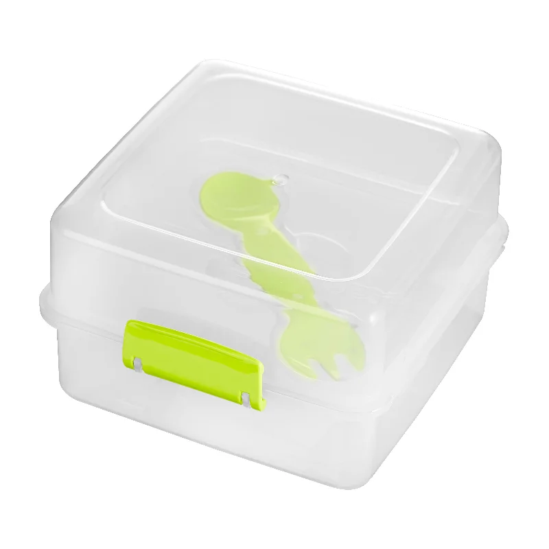 PREMIER GRUB TUB LUNCH BOX CLEAR / GREEN- 1206286