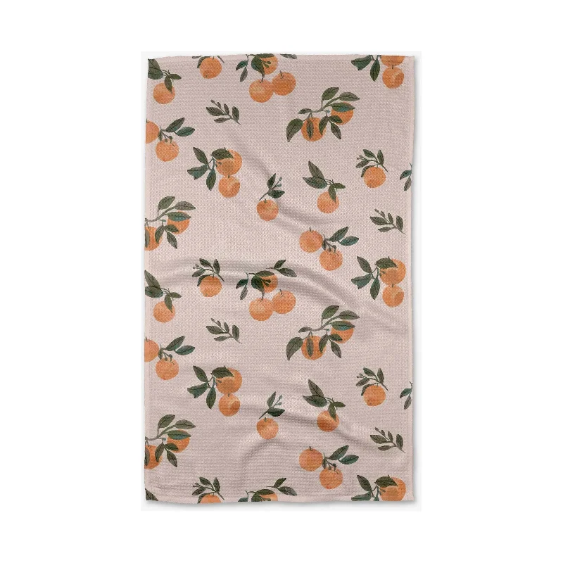 Pretty In Peach Tea Towel