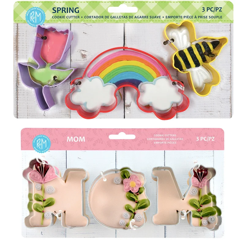 R&M International Spring and Mom Cookie Cutter Set