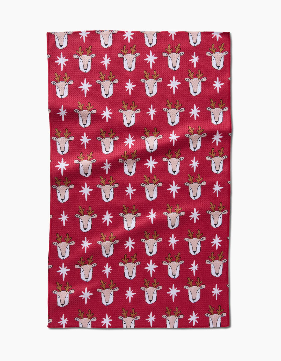 Reindeer Star Geometry Tea Towel