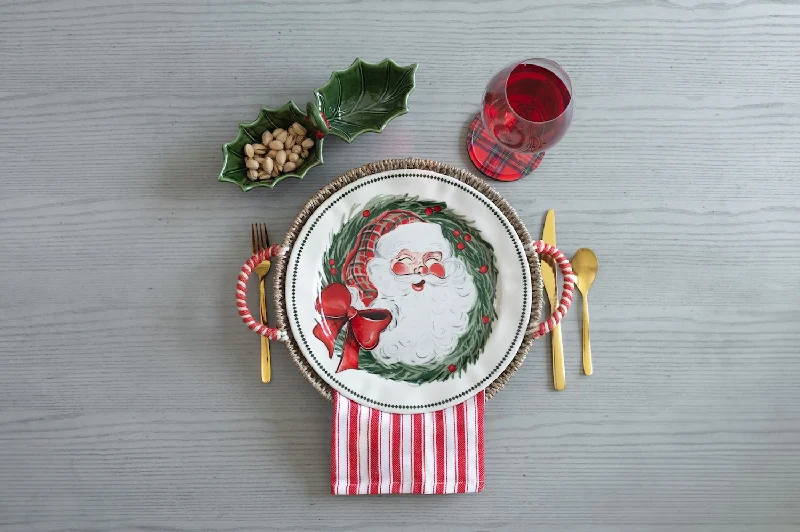 Mud Pie - Santa Platter & Basket Set