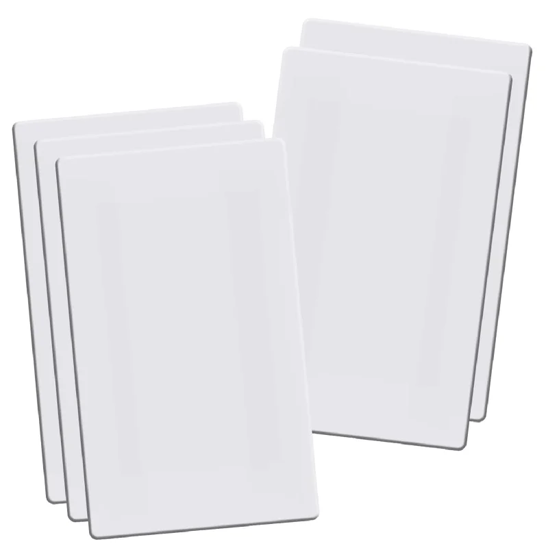 Screwless Blank Wall Plates, 1-Gang Child Safe No Device Outlet And Switch Cov