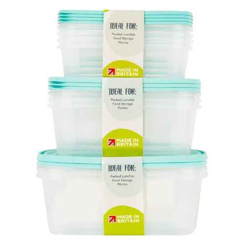 Set 2 Everyday 3L Food Box & Lid Clear - 35850