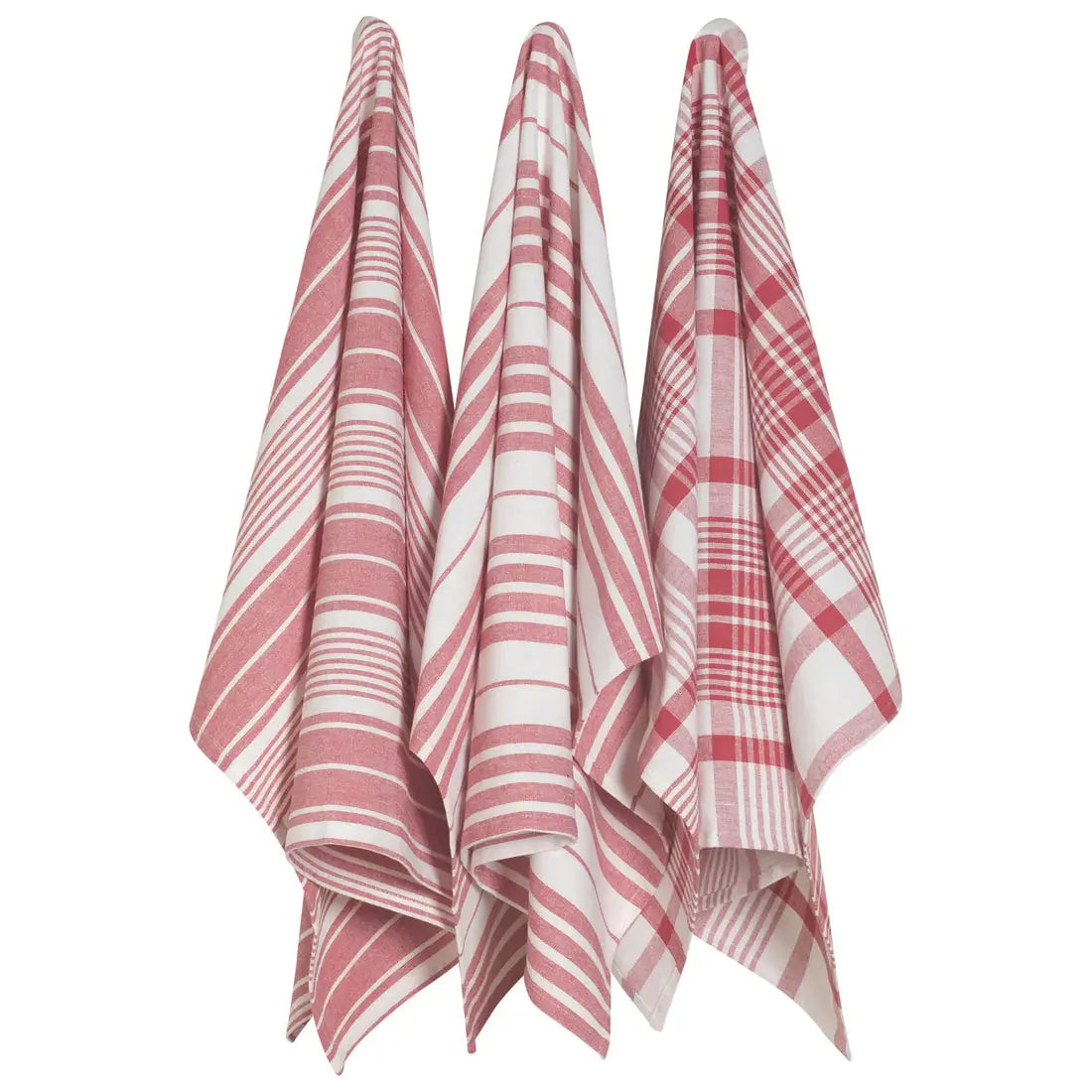 Jumbo Red Dishtowels Set of 3