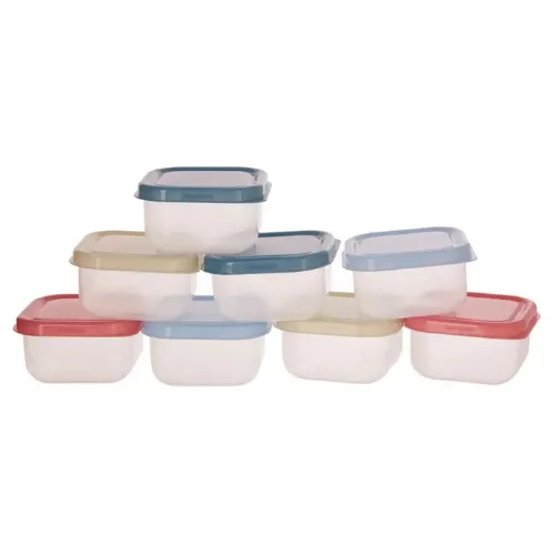 Set of 8 Multicolor Mini Storage Containers -1209909