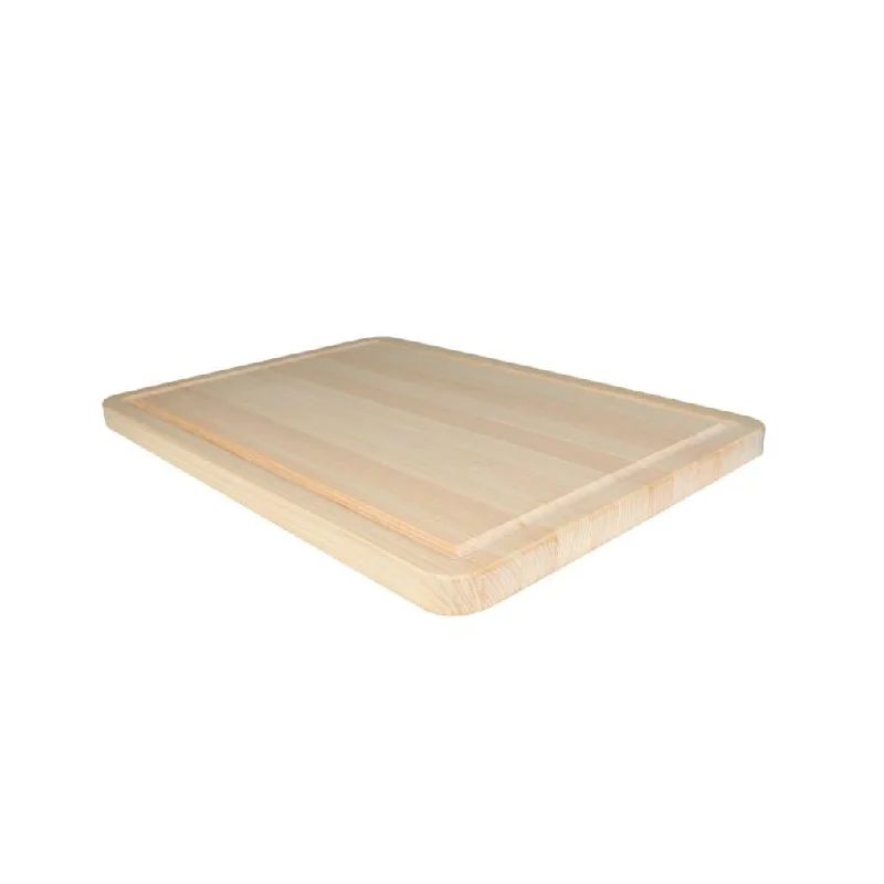 Shun 20" x 14" Large Hinoki Cutting Board with Juice Groove