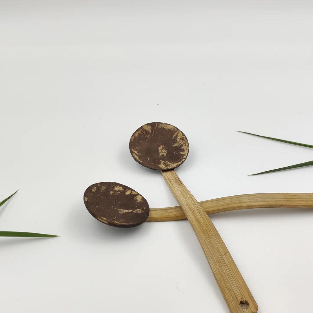 Storoot bamboo and coconut shell serving spoon