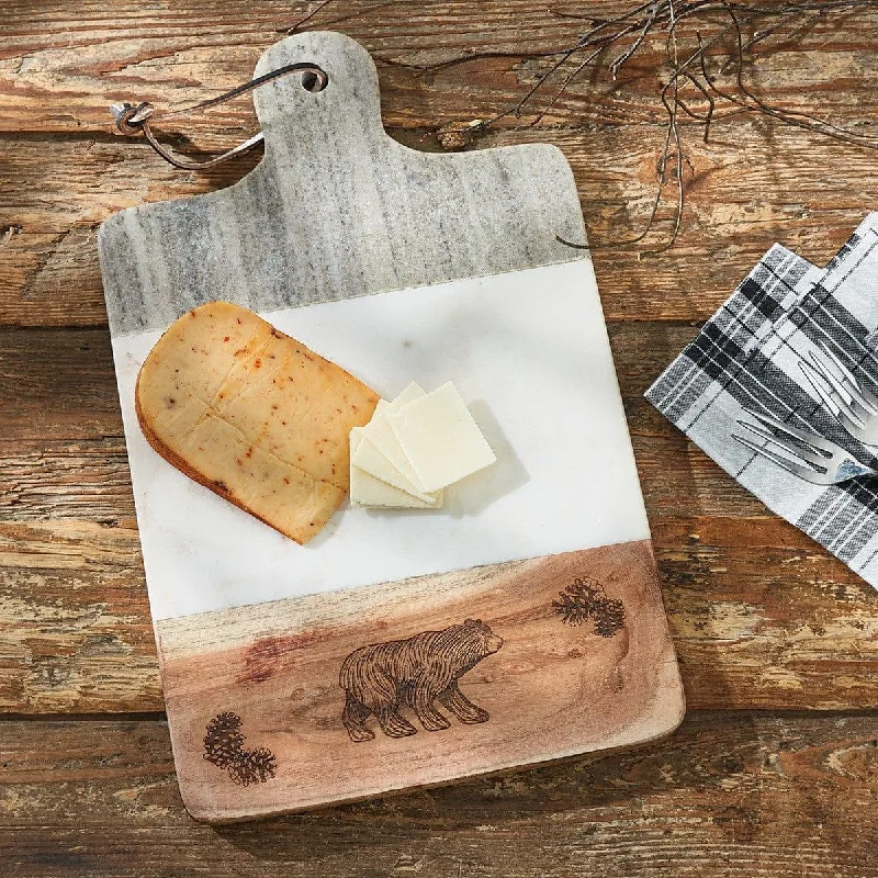 Summit Ridge Pine & Marble Cutting Board