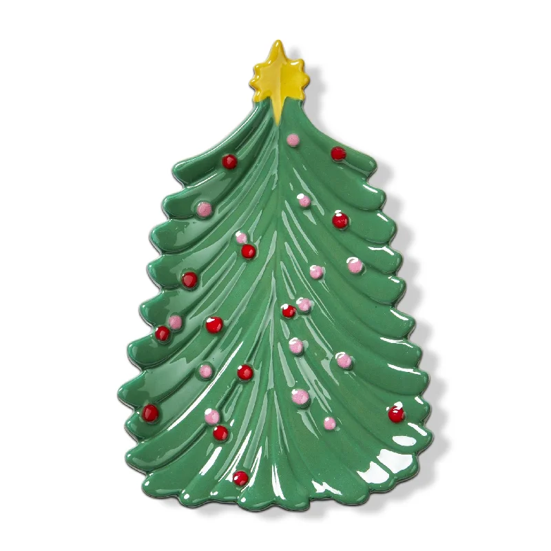 Tag - Christmas Tree Tidbit Plate