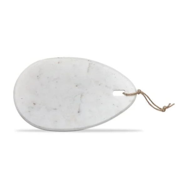 Tear Drop White Marble Board