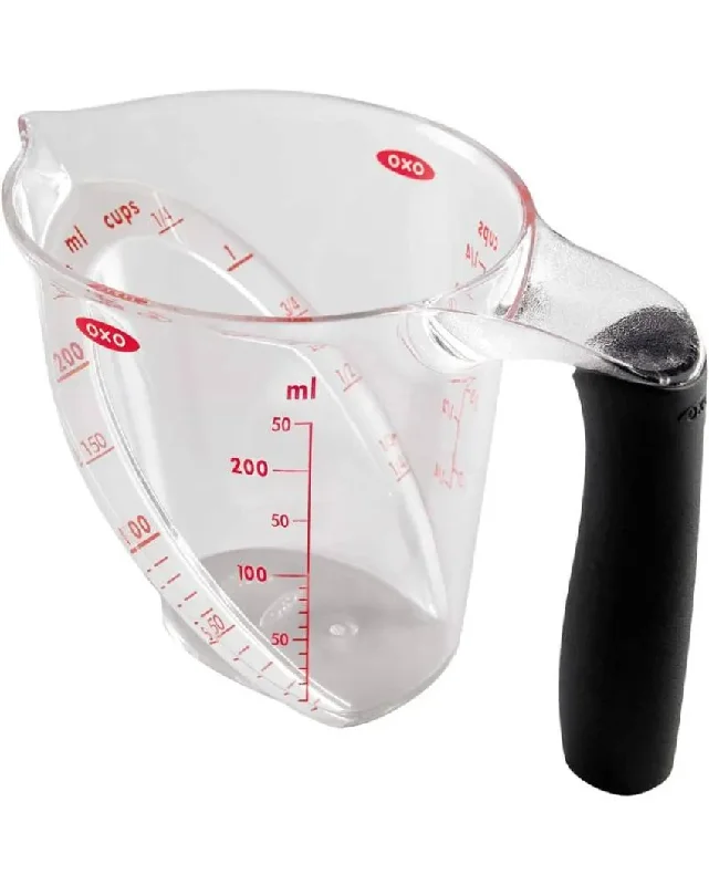 Transparent Plastic Angled Measuring Cup | 1 L | 6 x 6 x 9 inches