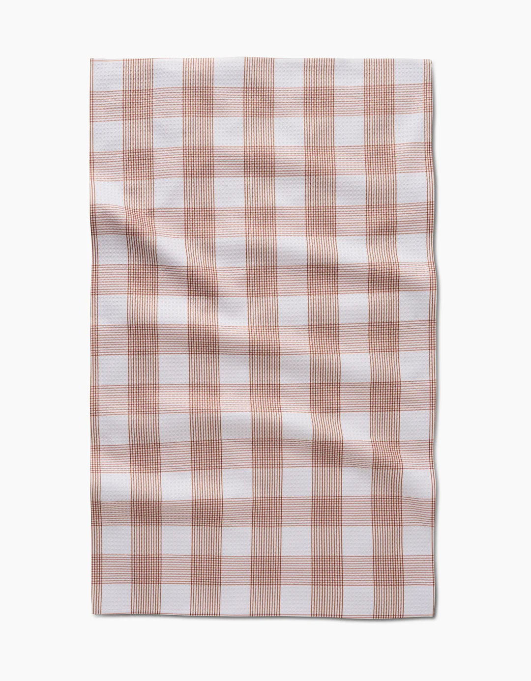 Vintage Gingham Natural Geometry Tea Towel