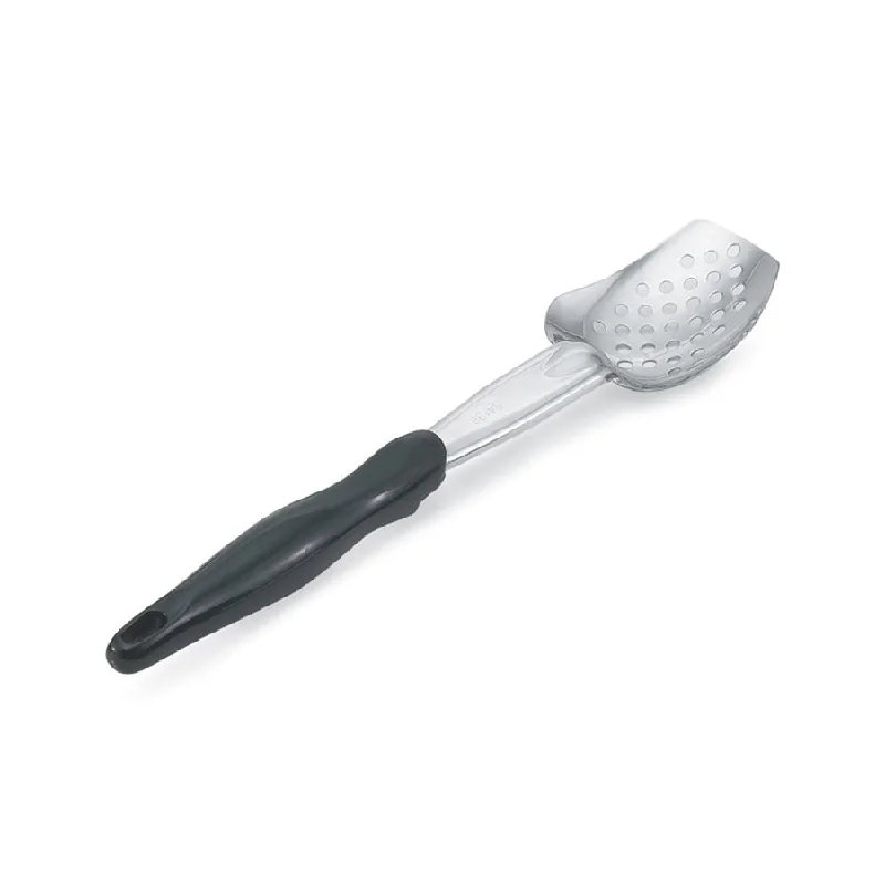 Vollrath 13.5" Perforated Serving Spoon, Heavy Duty, Black Handle