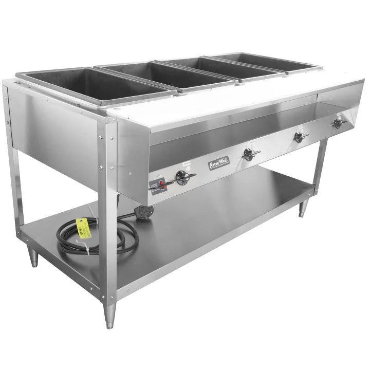 Vollrath ServeWell 60.7" Hot Food Table with 4 Wells & Cutting Board 120V