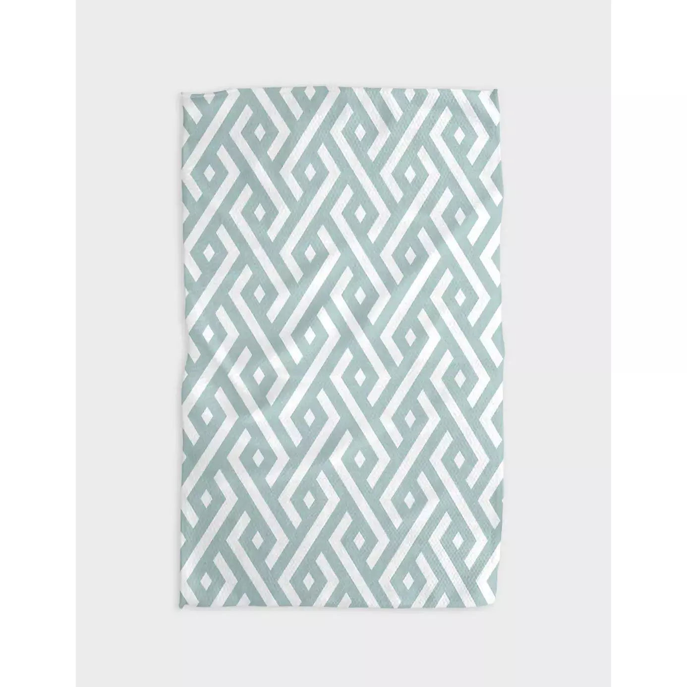 Water Ways Geometry Tea Towel