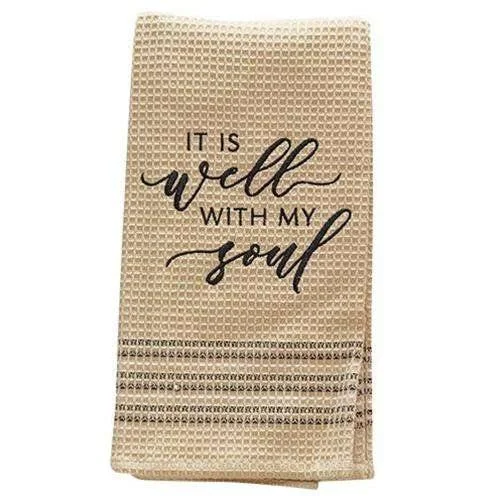 Well With My Soul Kitchen Dish Towel