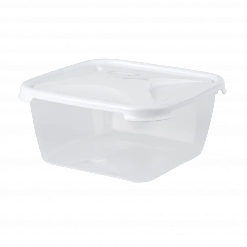 Wham Ice White Cuisine 2L Square Food Box & Lid - 12394