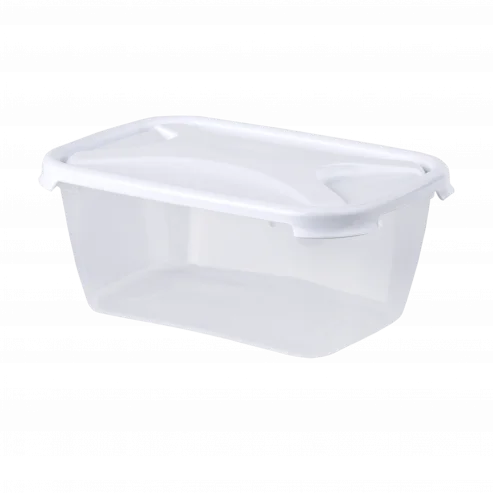 Wham Cuisine 1.2L Rect Food Box & Lid Clear/Ice White - 12371