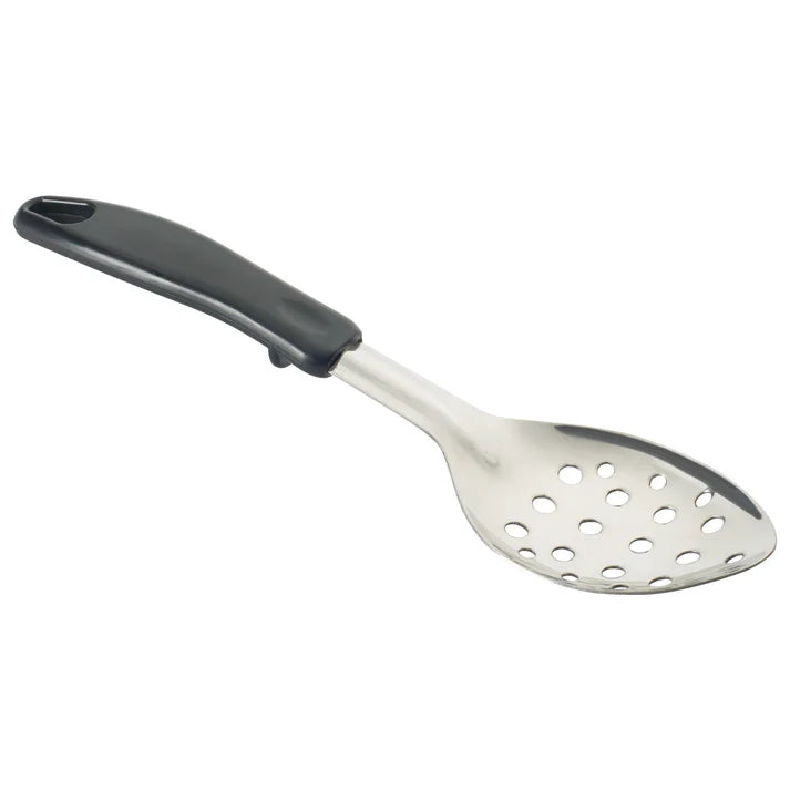 Winco 11" Perforated Basting Spoon with Black Handle - BHPP-11