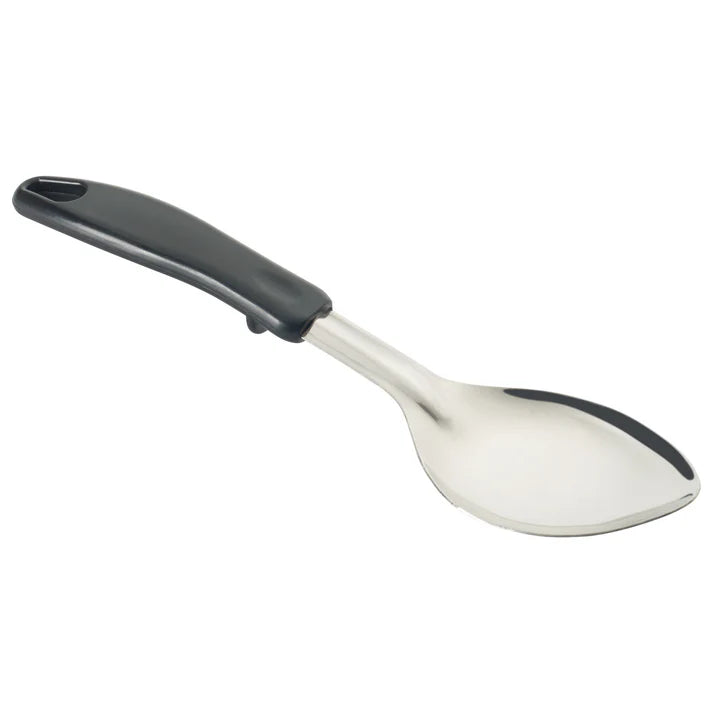 Winco 11" Solid Basting Spoon with Black Handle - BHOP-11