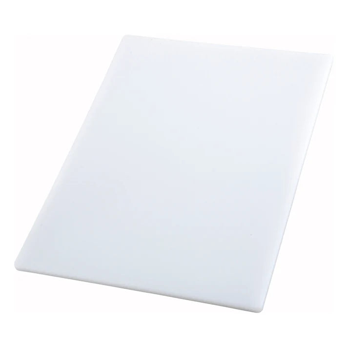 Winco 12" x 18" Cutting Board, White - CBWT-1218