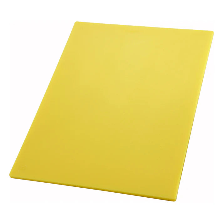 Winco 12" x 18" Cutting Board, Yellow - CBYL-1218