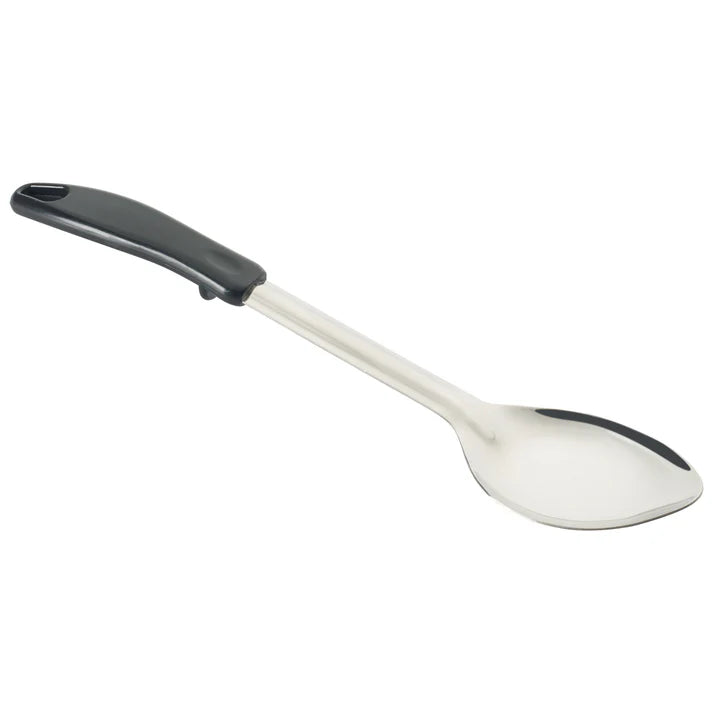 Winco 13" Solid Basting Spoon with Black Handle - BHOP-13