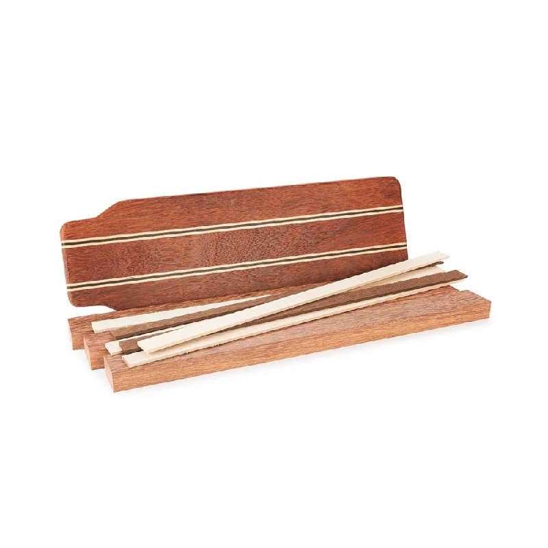 Exotic Cutting Board Kit - 3/4" x 5" x 16" - Andira, Hard Maple & Wenge