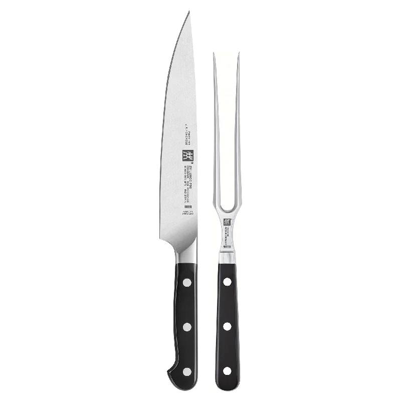 ZWILLING Pro 2-pc Carving Knife & Fork Set