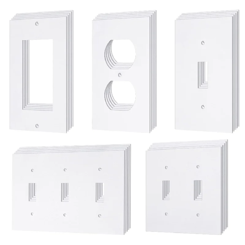 46 Pack Outlet Insulation Pads Wall Plates Outlet Sealers For Electrical Outle