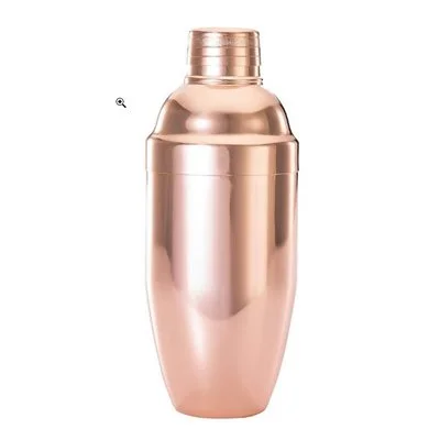 Barfly 24 Oz 3-Piece Japanese Cocktail Shaker, Copper Plated