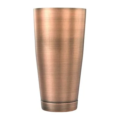 Barfly 28 Oz Full Size Cocktail Shaker Tin, Antique Copper Plated