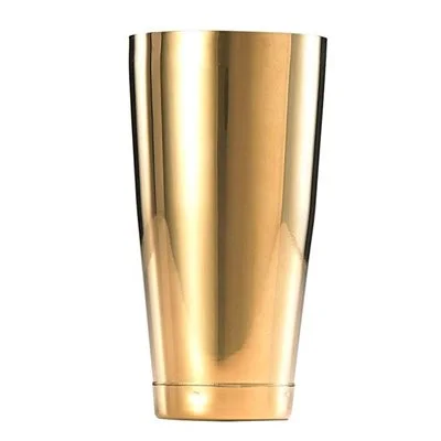 Barfly 28 Oz Full Size Cocktail Shaker Tin, Gold Plated