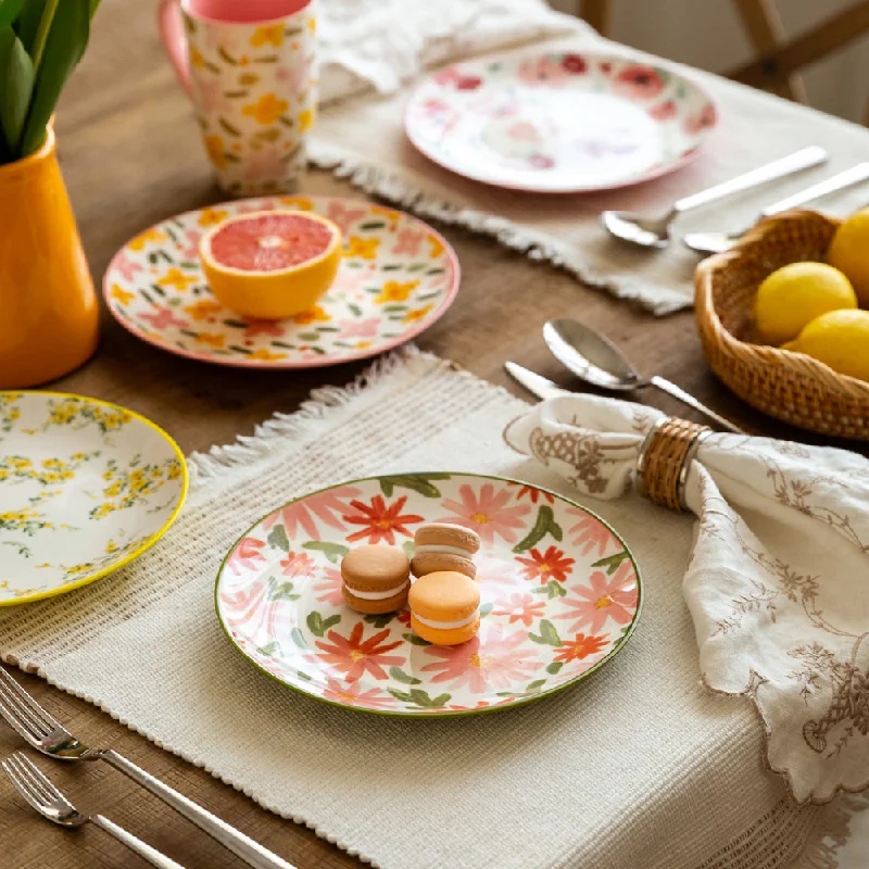 Ceramic Flower Plates