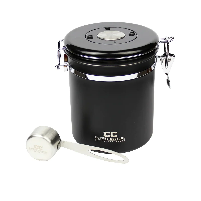 Coffee Culture Canister Medium in Black