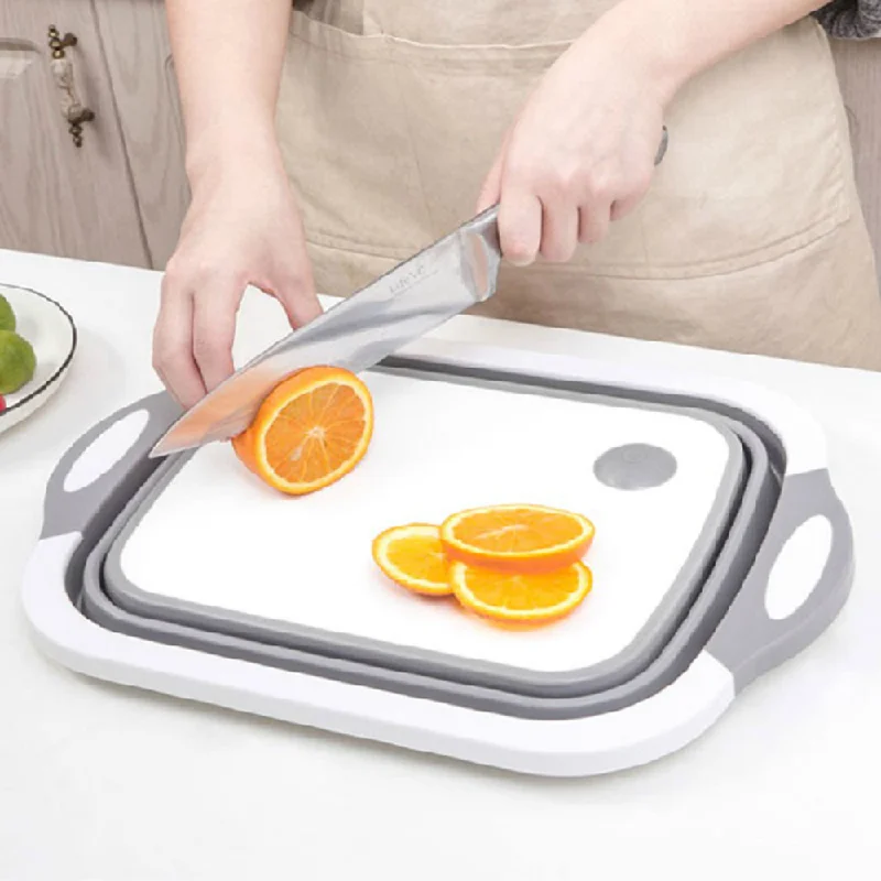 Foldable Chopped & Filtered Multifunctional Cutting Board & Container