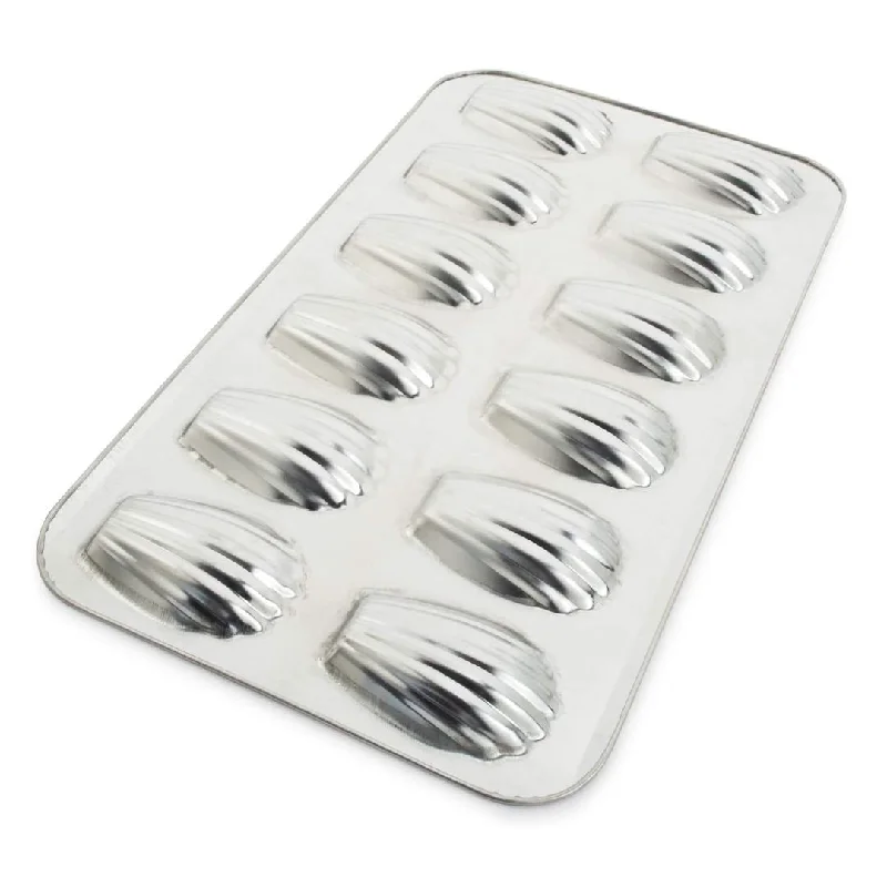 Gobel 15.5" x 8.75" Madeleine Cake Baking Tin, 12 Molds, Tin Plated