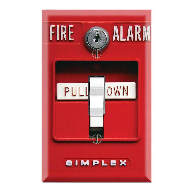 Graphics Wallplates - Fire Alarm - Single Toggle Wall Plate Cover