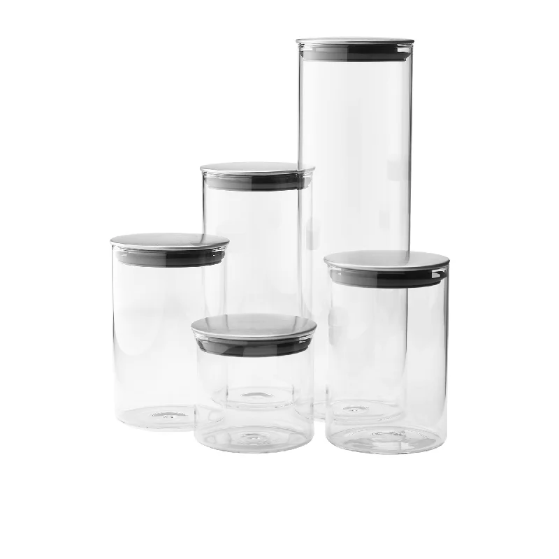 Joseph Joseph Podium Storage Container 5 Piece Set Stainless Steel