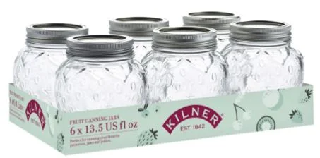 Kilner Strawberry Jar Set Of 6 400ml