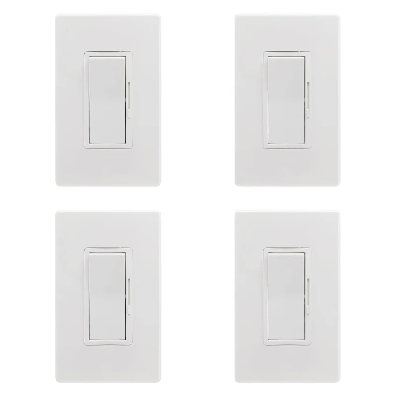 Led Wall Rocker Style, Slide Bar Triac Dimmer Switch, Screwless Wall Plates In