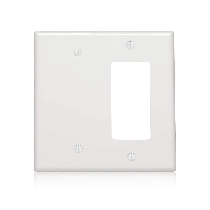 Lexan Wall Plates - Unbreakable Polycarbonate Wall Plate - Has 2 Gang, 1 Gfci