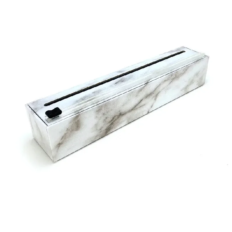 Chic Wrap Dispenser Carrara Marble Plastic Wrap 12" x 250'