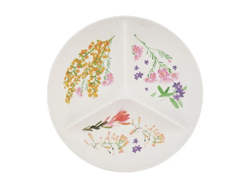 Maxwell & Williams Wildflowers - Bamboo Divided Platter 23cm