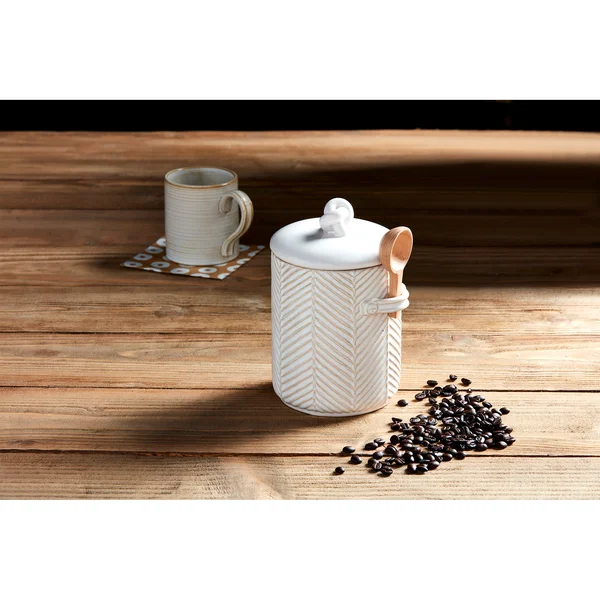 Mud Pie - Textured Coffee Canister Set