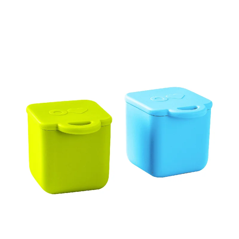 OmieDip Silicone Containers Set of 2 in Blue and Lime