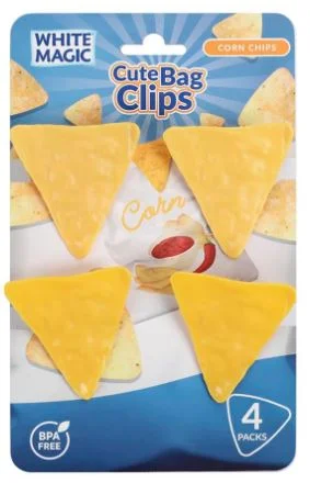 White Magic Cute Bag Clips - Corn Chips